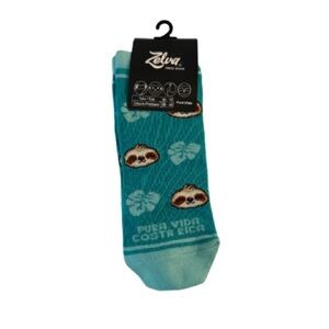 Costa Rica Sloth Socks – Pura Vida – New With Tags – Size 10–12